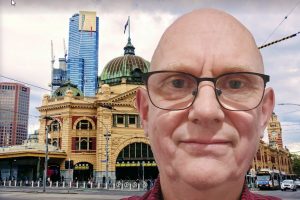 Fred at Flinders Street