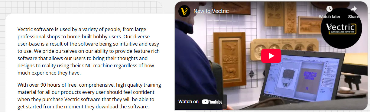 Vectric 5 New to Vectric